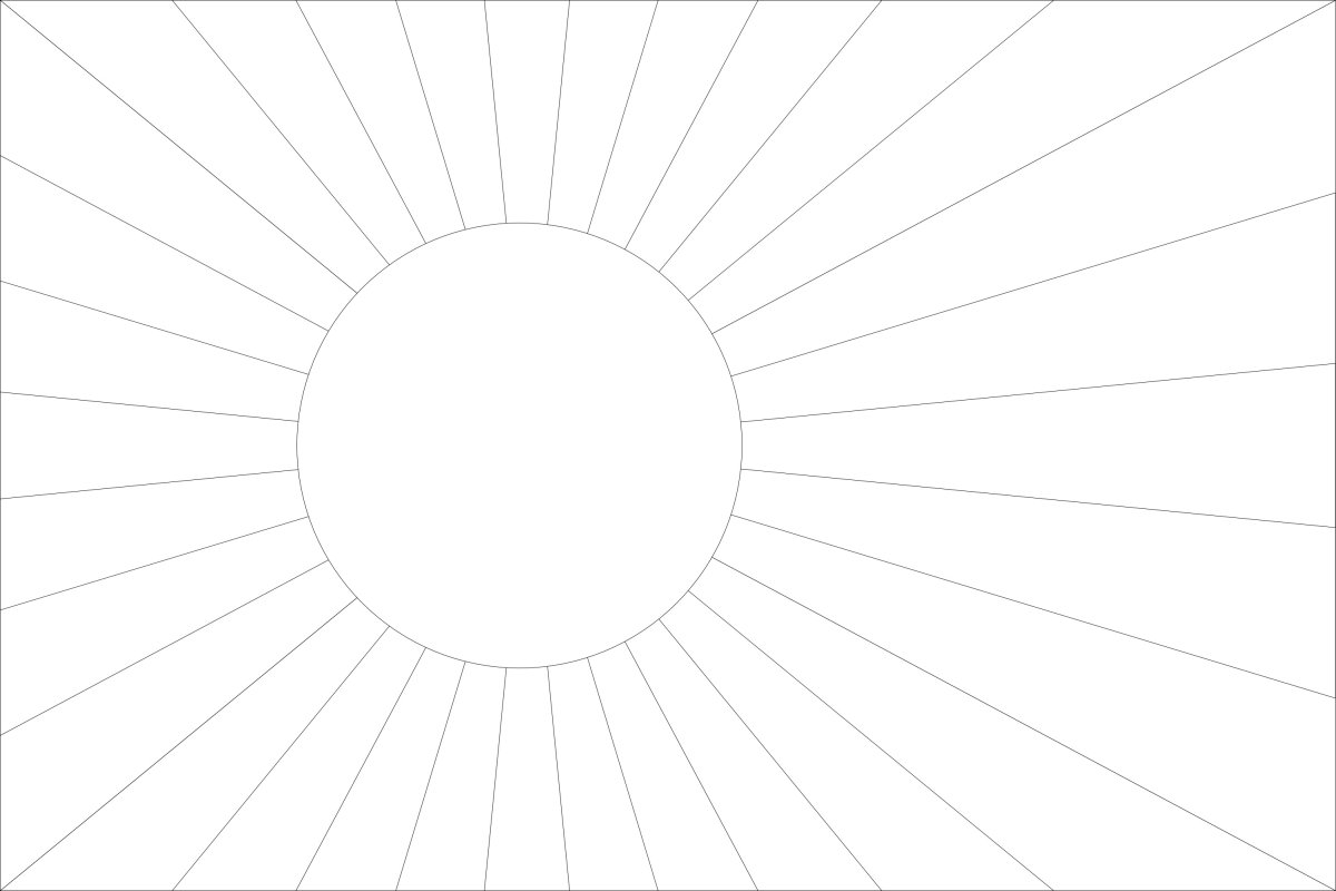 Солнце раскраска