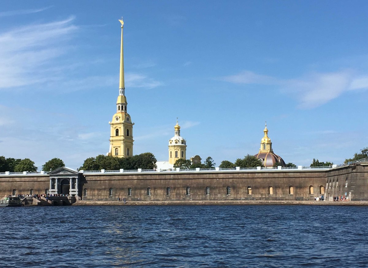Петропавловская крепость в Санкт-Петербурге с высоты