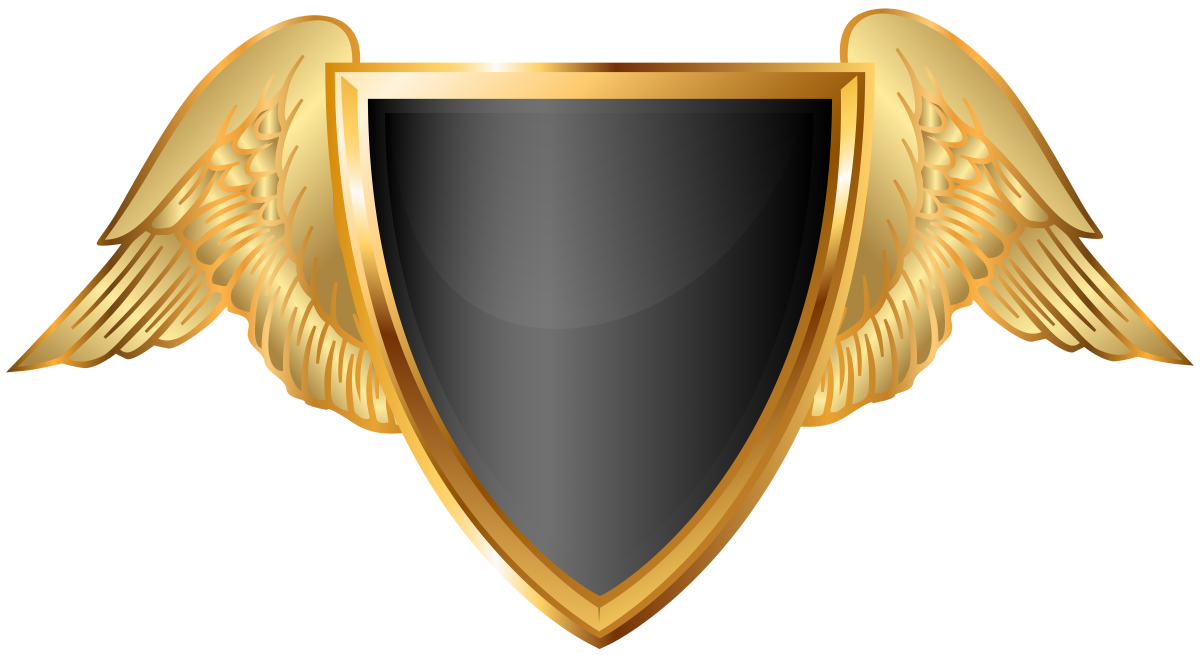 Щит с крыльями для логотипов