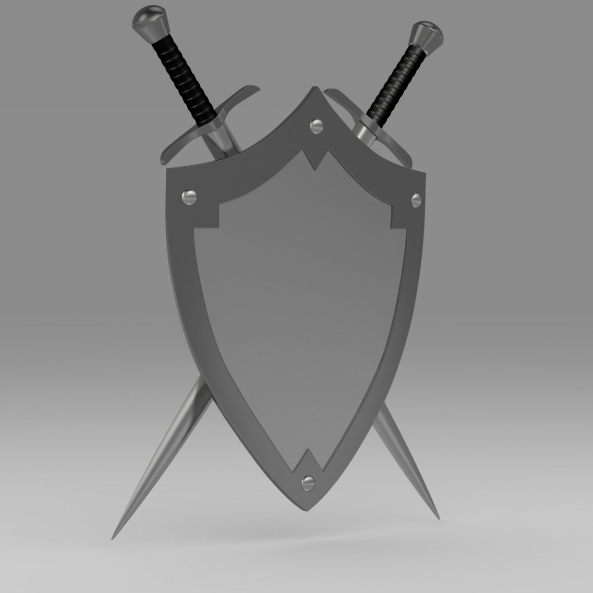 Значок щит и меч