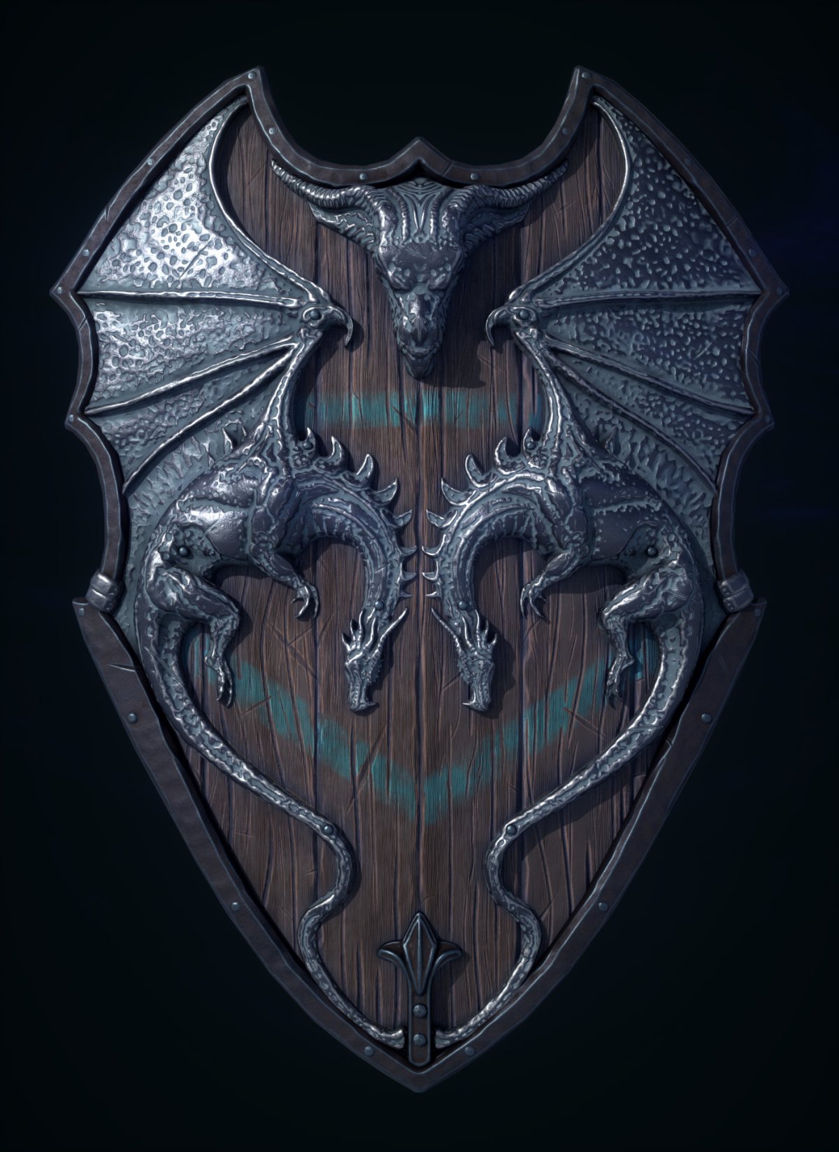 Щит с драконом дарк соулс
