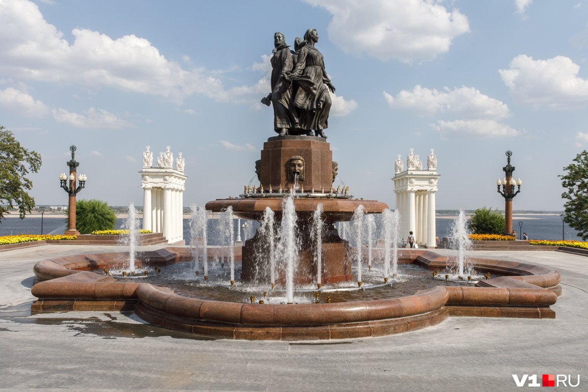 Город Волгоград вид сверху