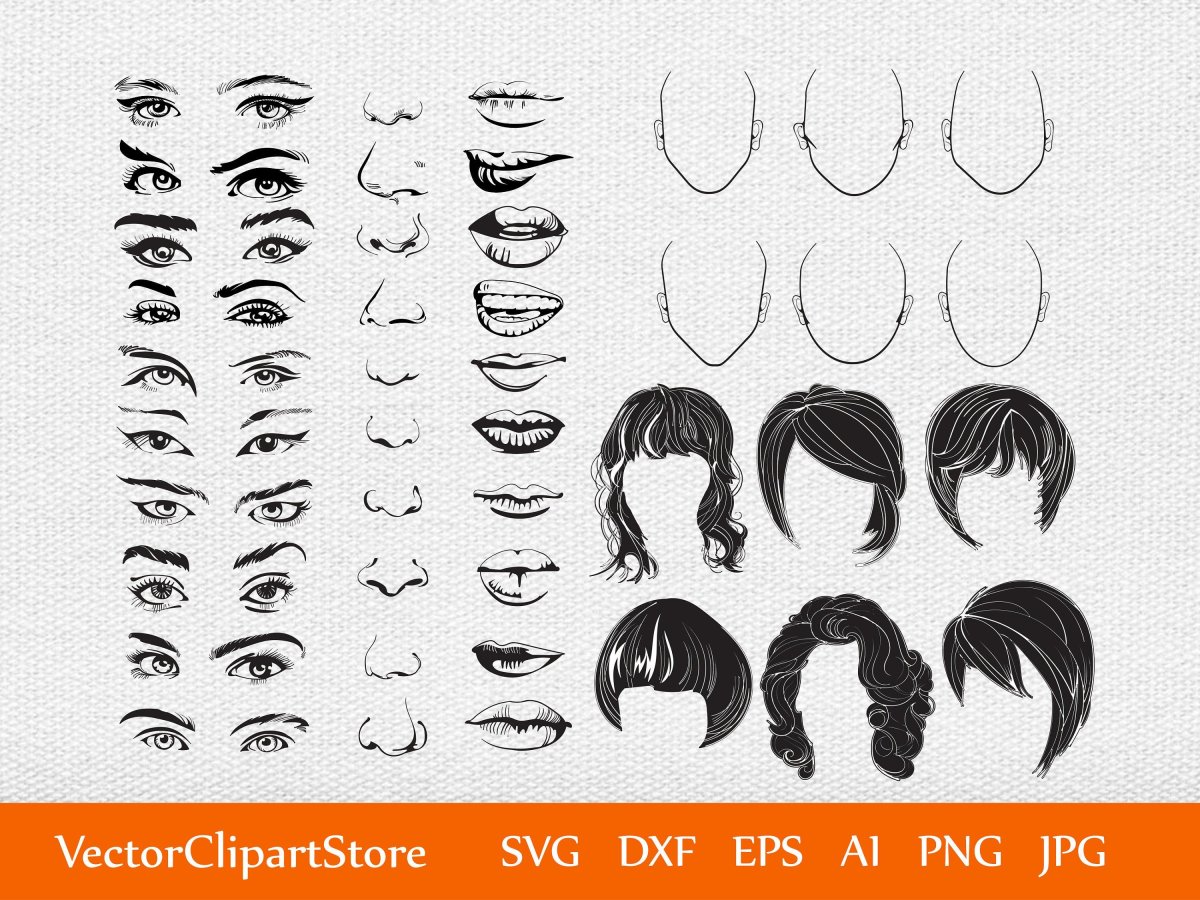 Части лица для фоторобота