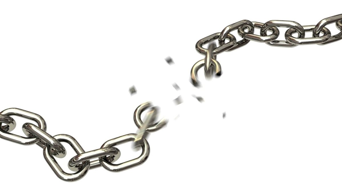 Вырезки линии цепи