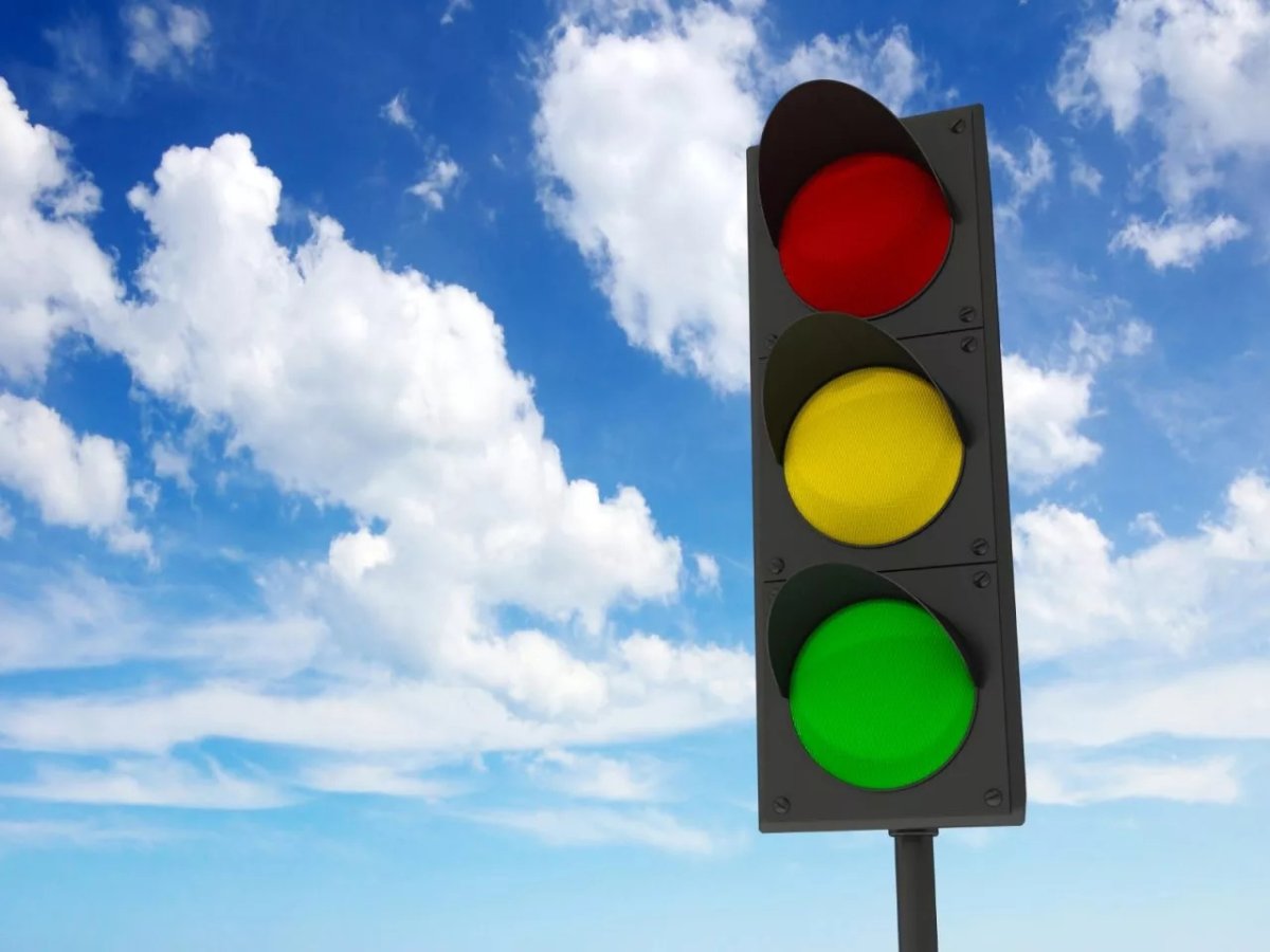 Баннер светофор магазин