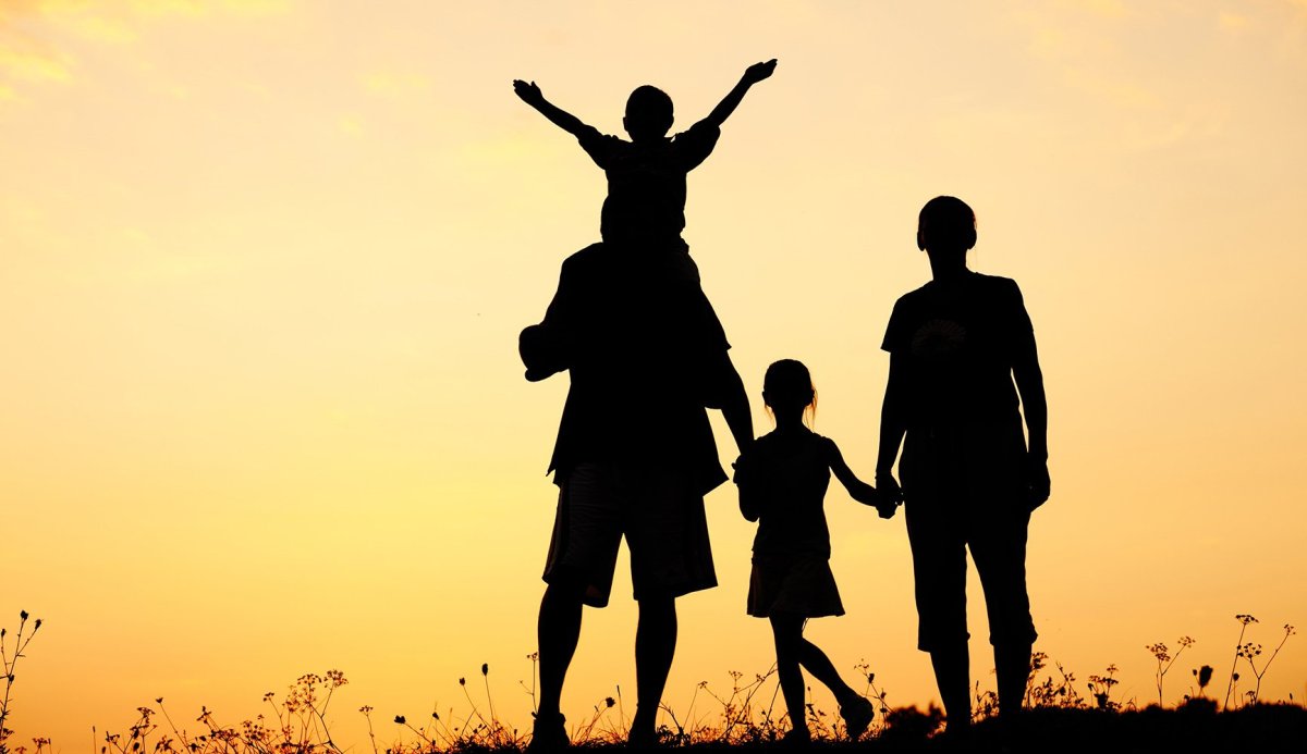 Силует счастливой сеиьи