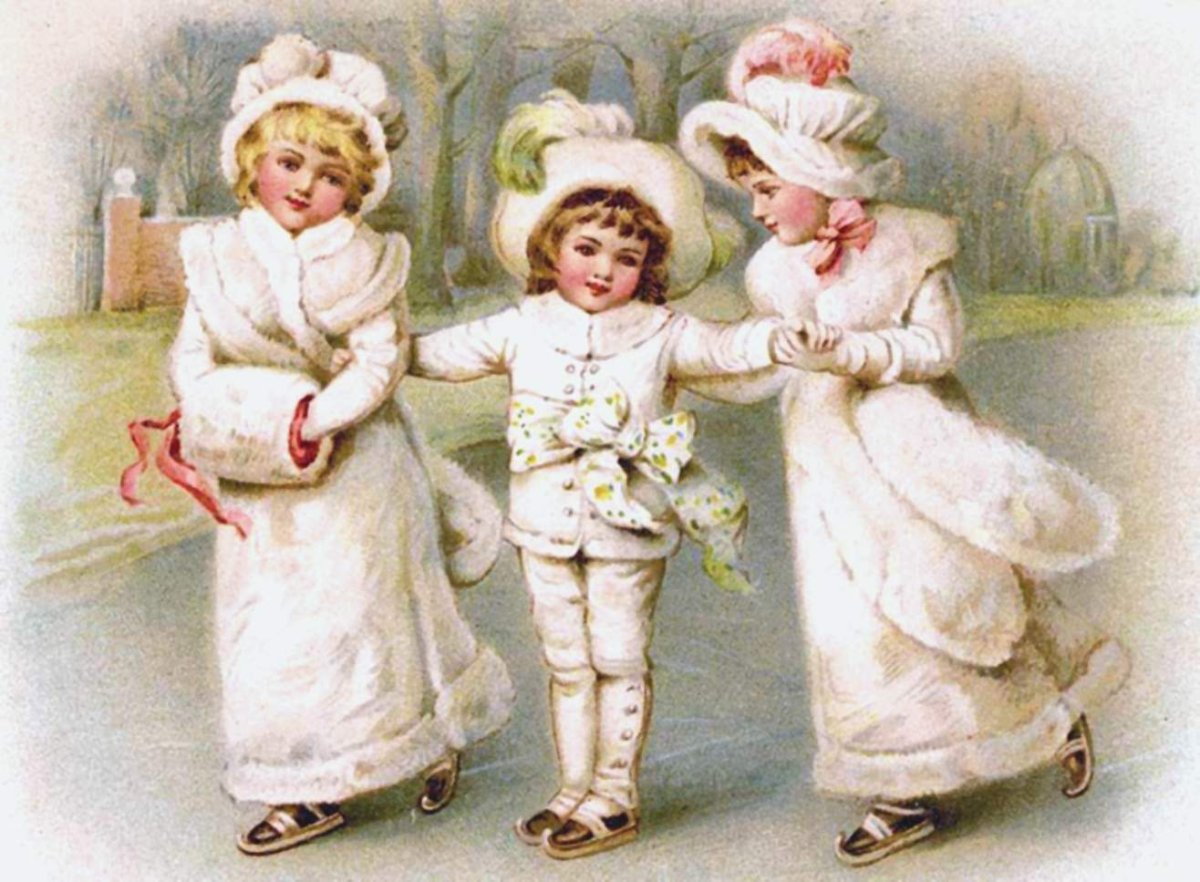 Новогодние Винтажные дети