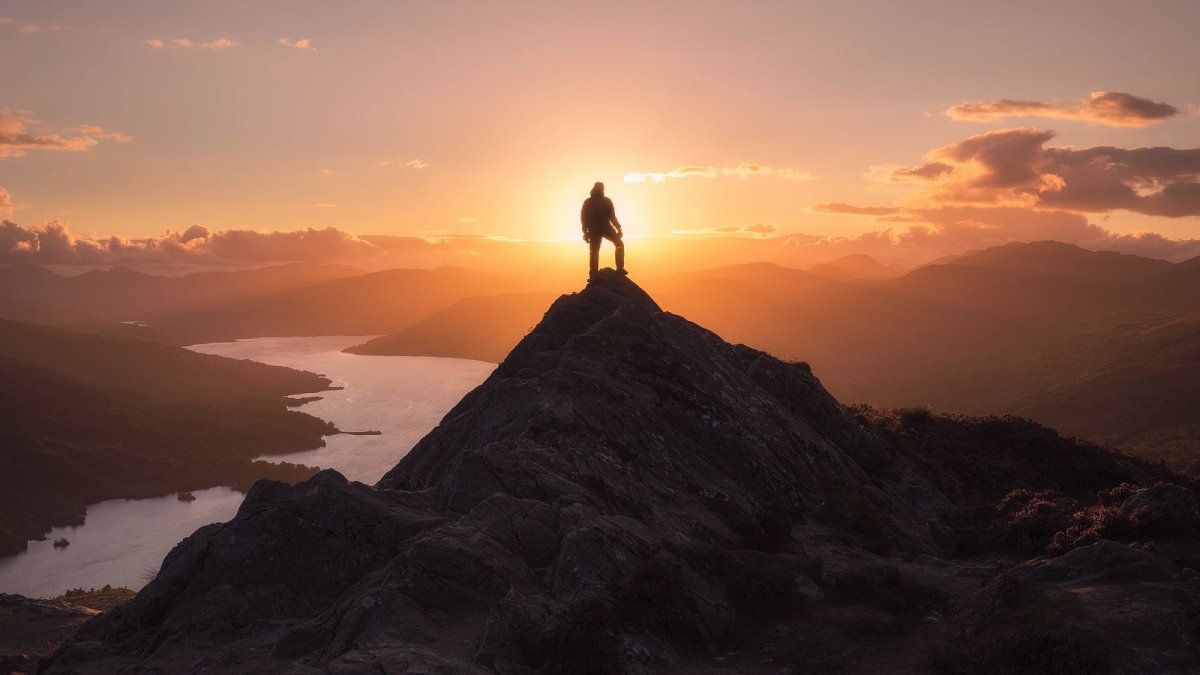 Человек на горе