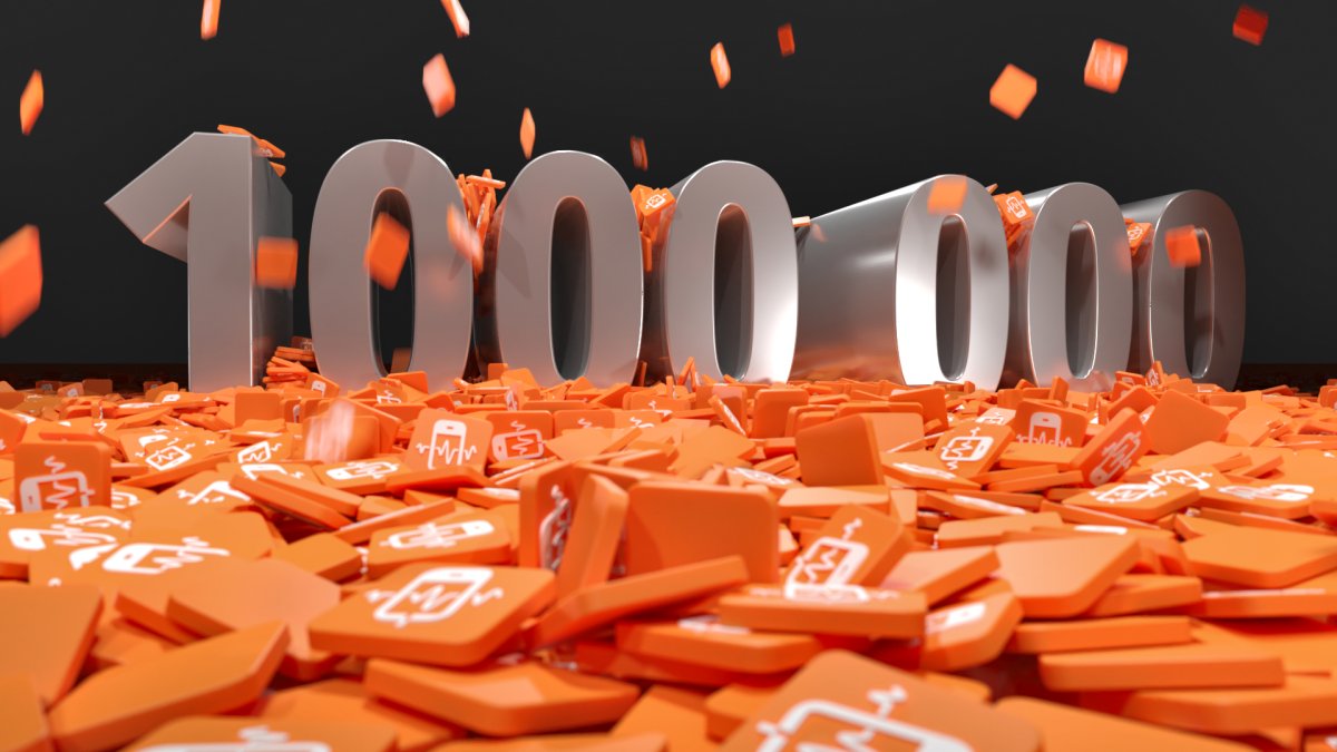 Надпись 1000000