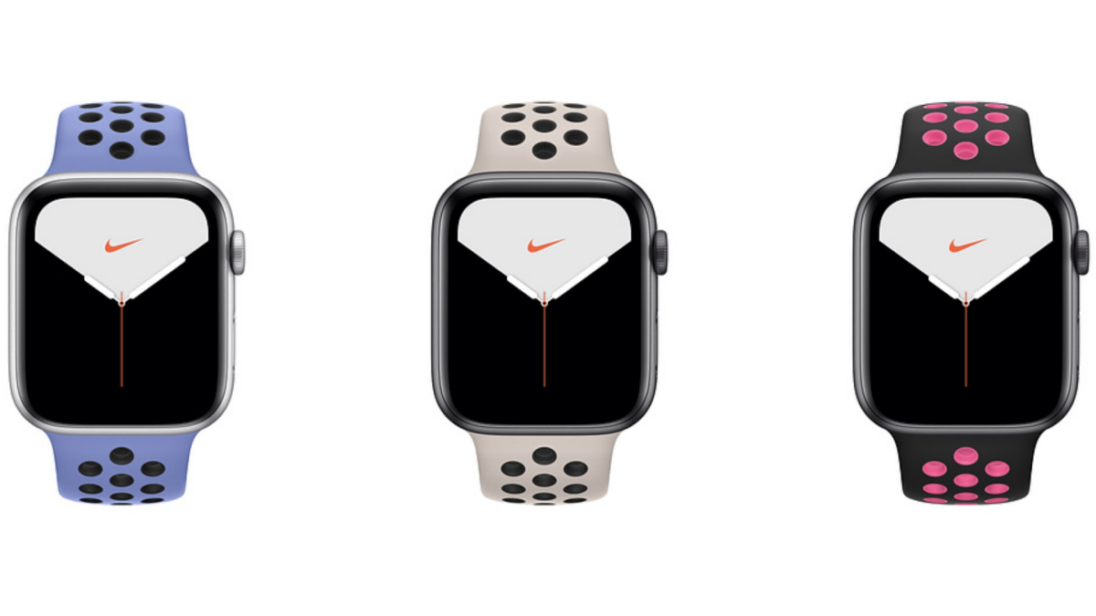 Apple watch s5 Nike+ 40mm Silver Sport Band (mx3r2ru/a)