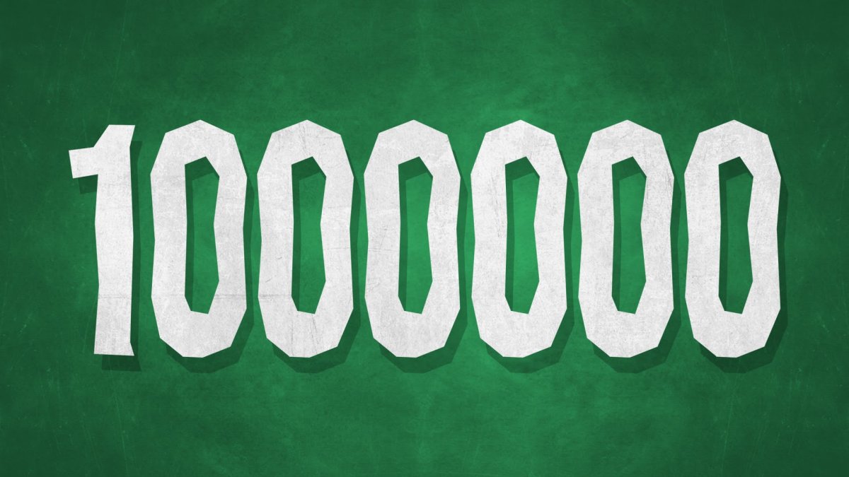 Цифра 1000000