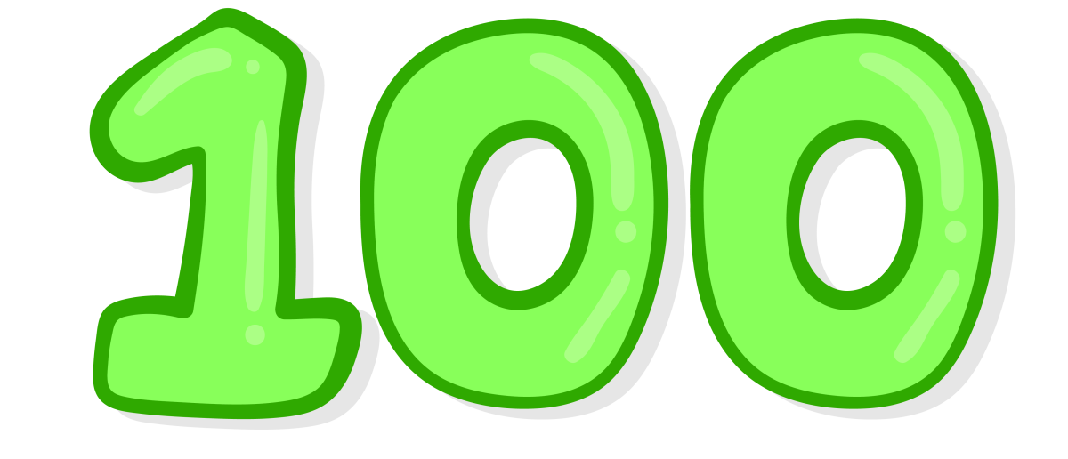 Цифра 100