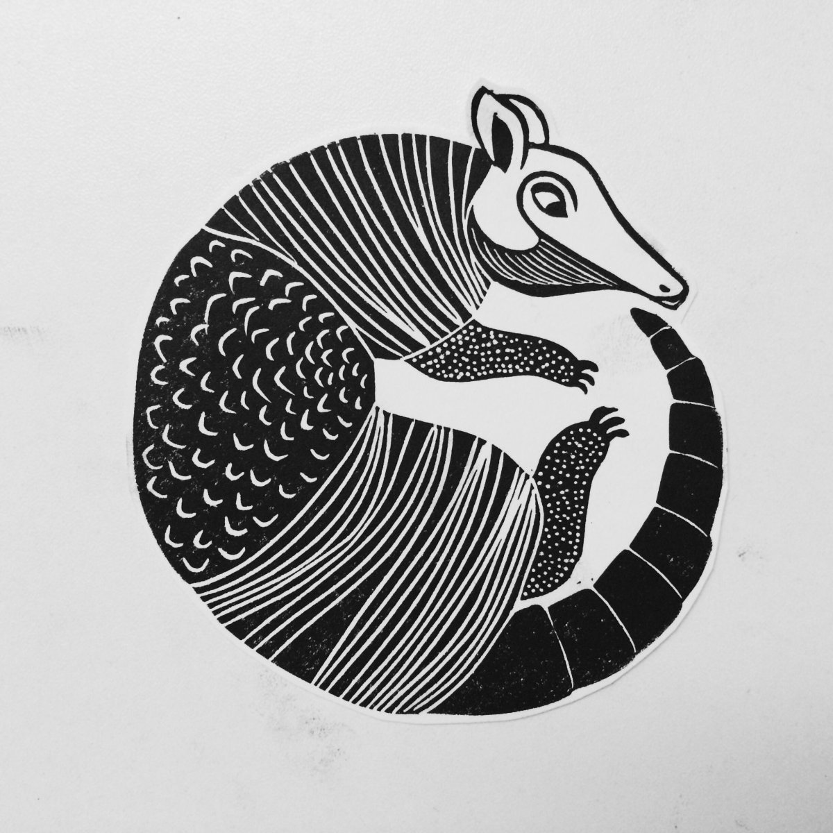 Линогравюра животные