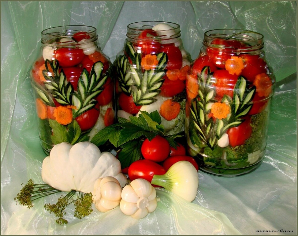 Овощное ассорти «огород в банке»