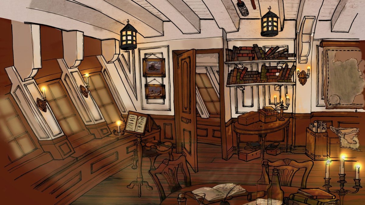 Каюта капитана ДНД