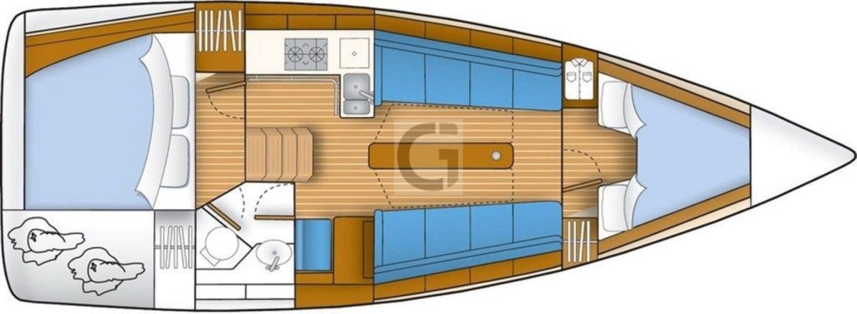 Каюта капитана на яхте