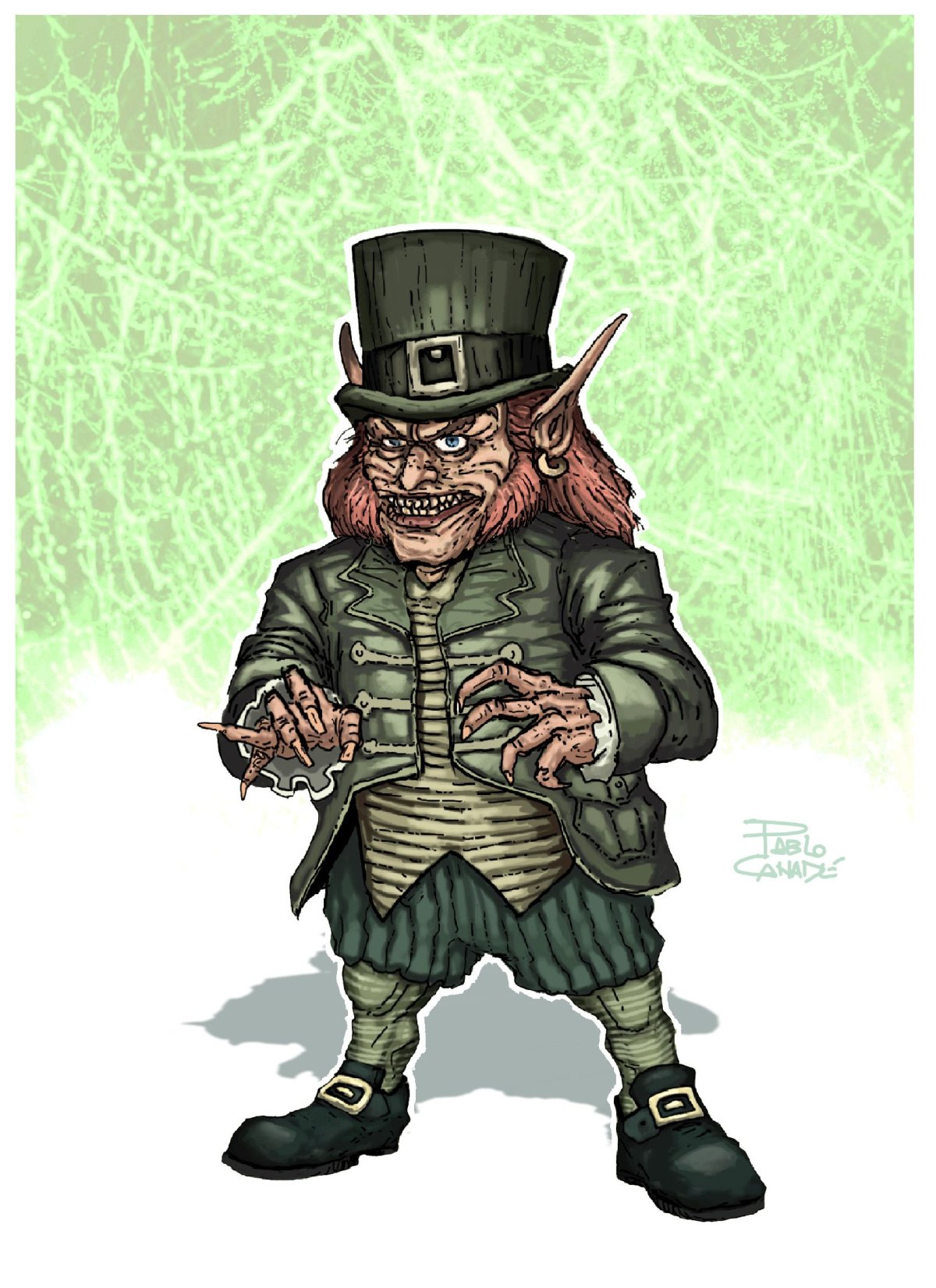 Лепрекон с мешком золота