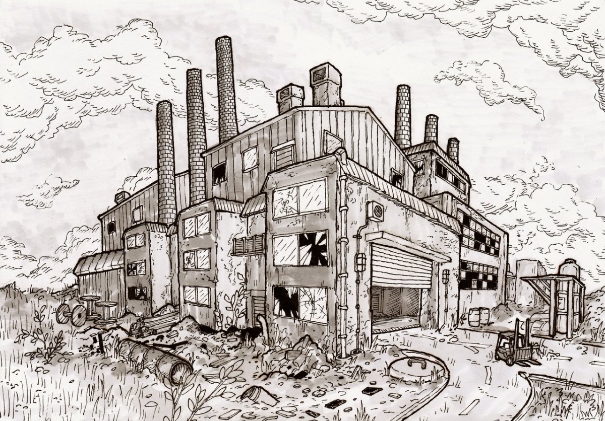 Завод карандашом