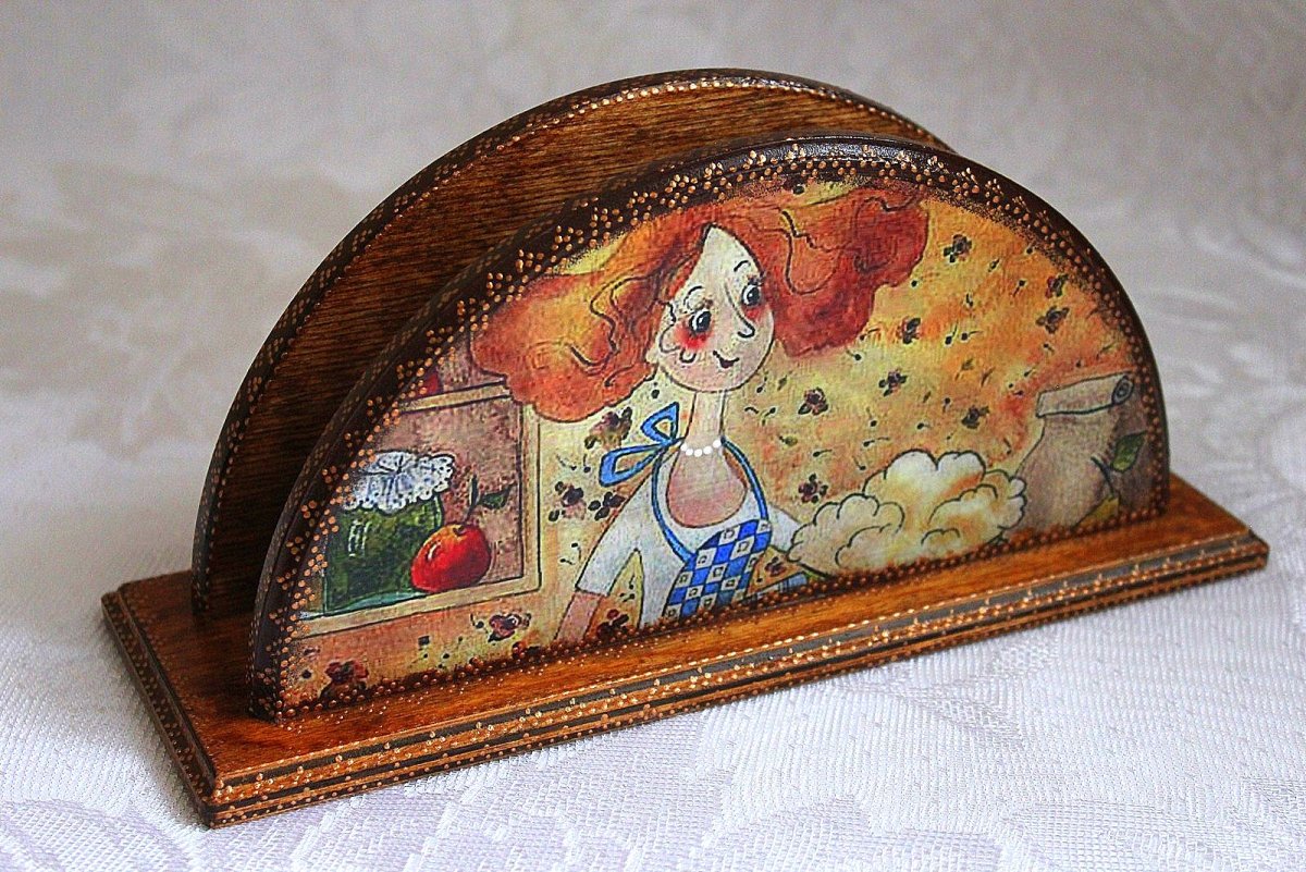 Выпиливание лобзиком салфетница