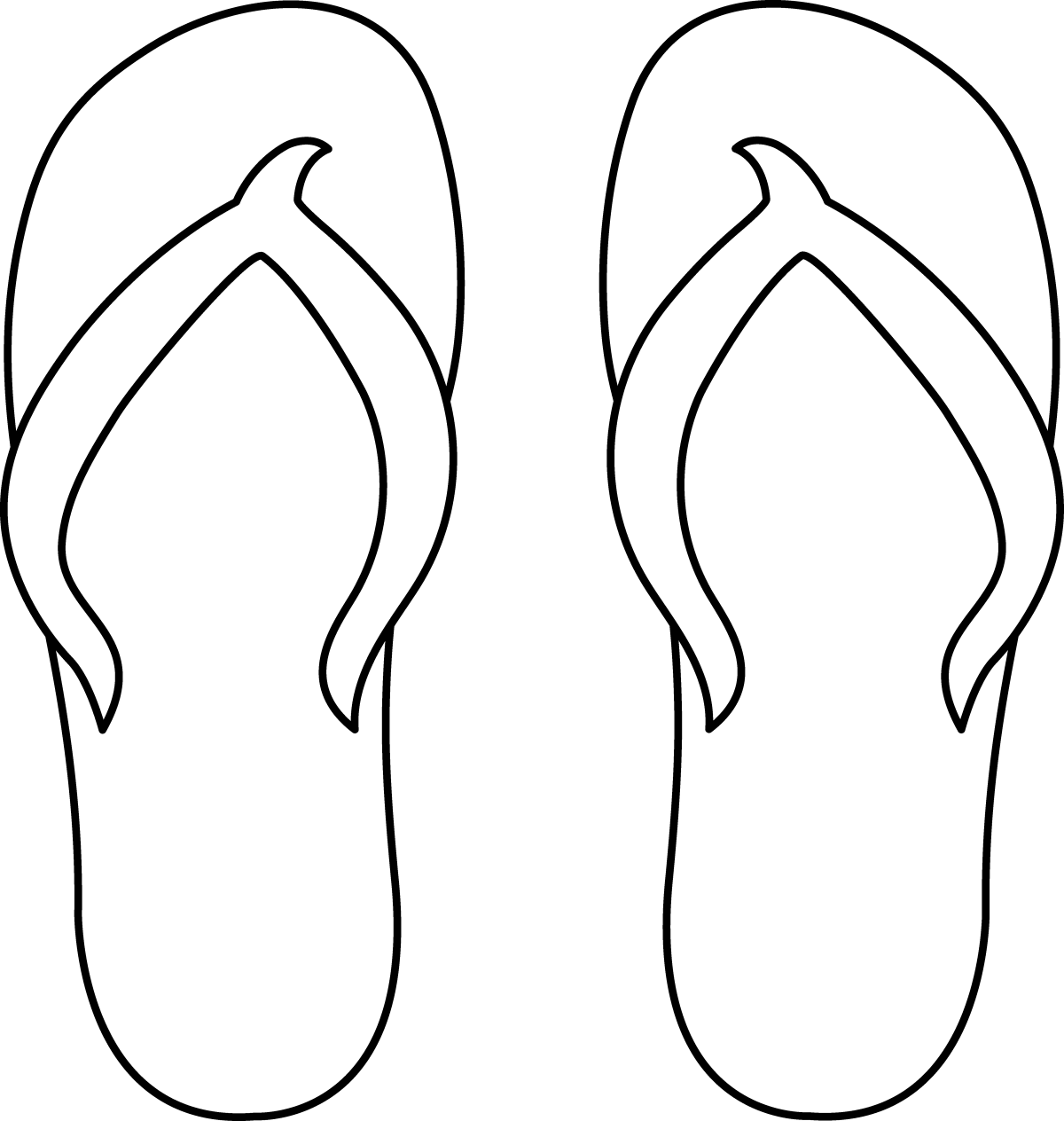 Раскраска тапочки