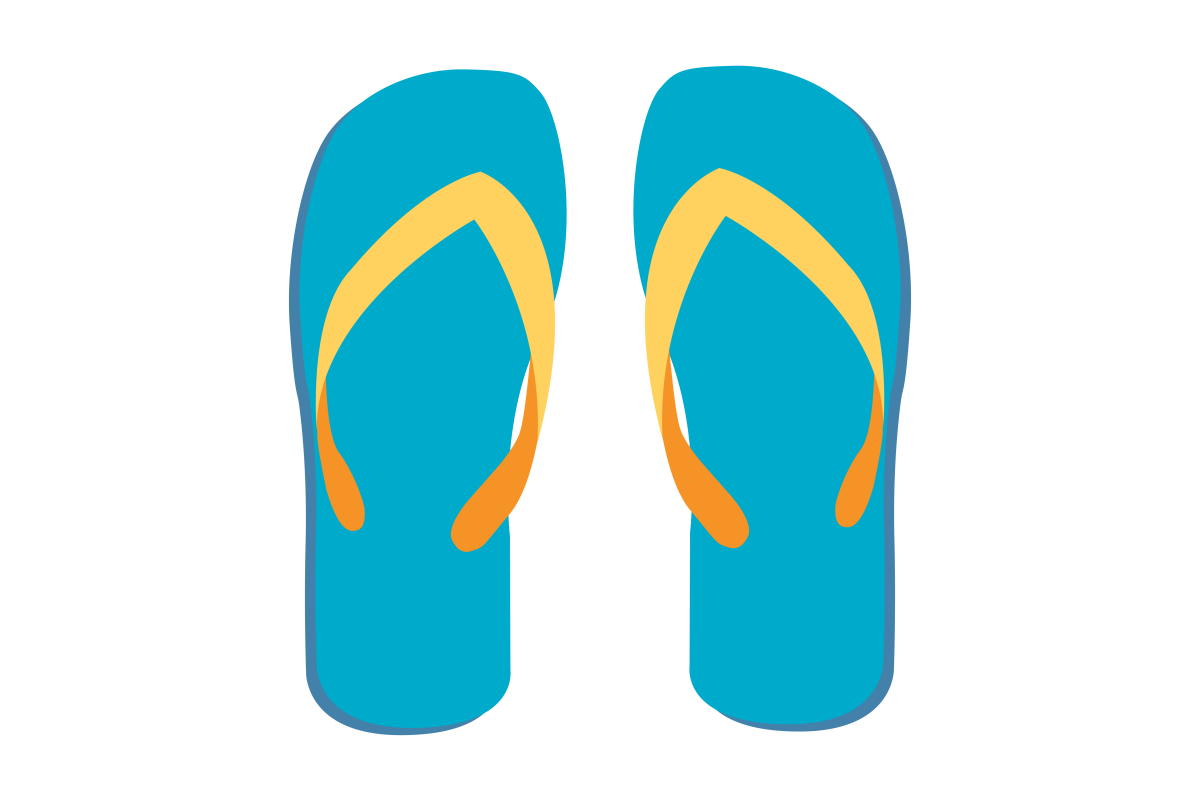 Beach Slippers PNG