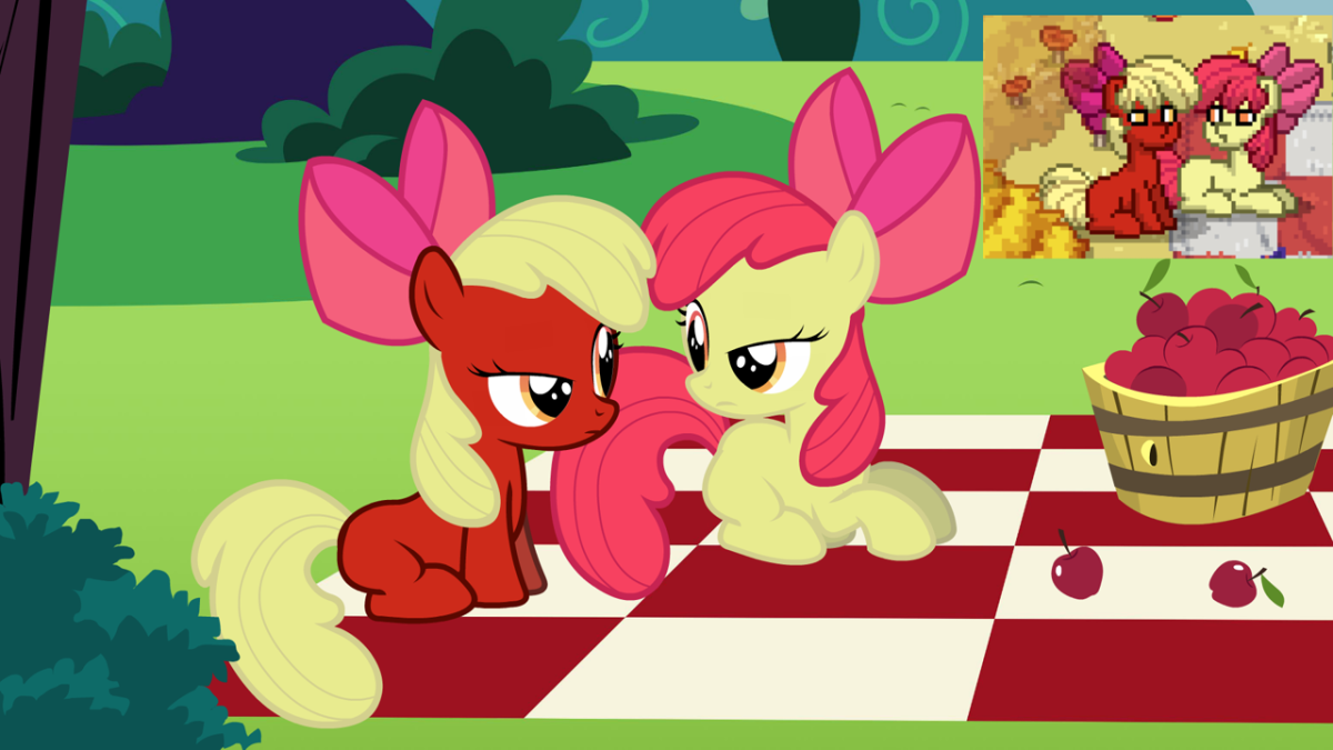 Эпл Блум и пони с супер силой
