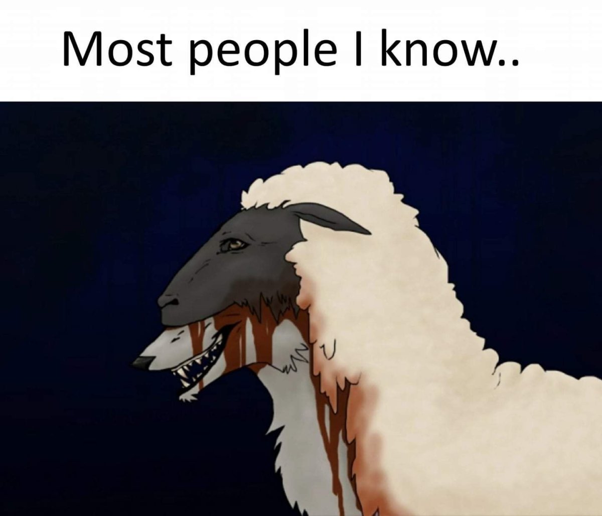 Волк в овечьей шкуре арт