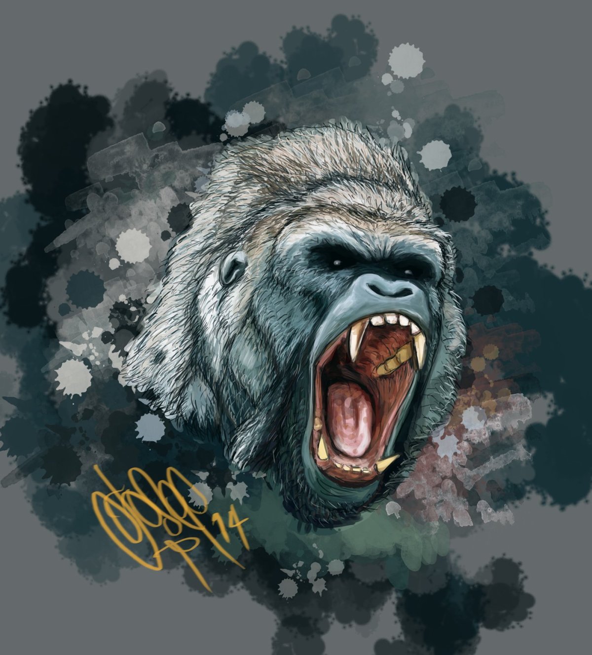 Злая обезьяна арт