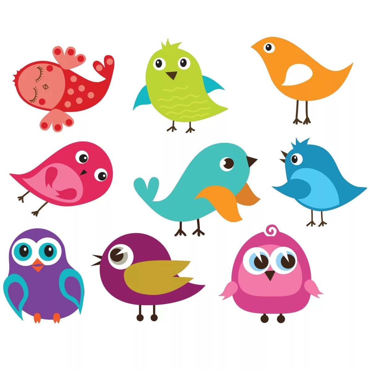 Птичка рисунок для детей