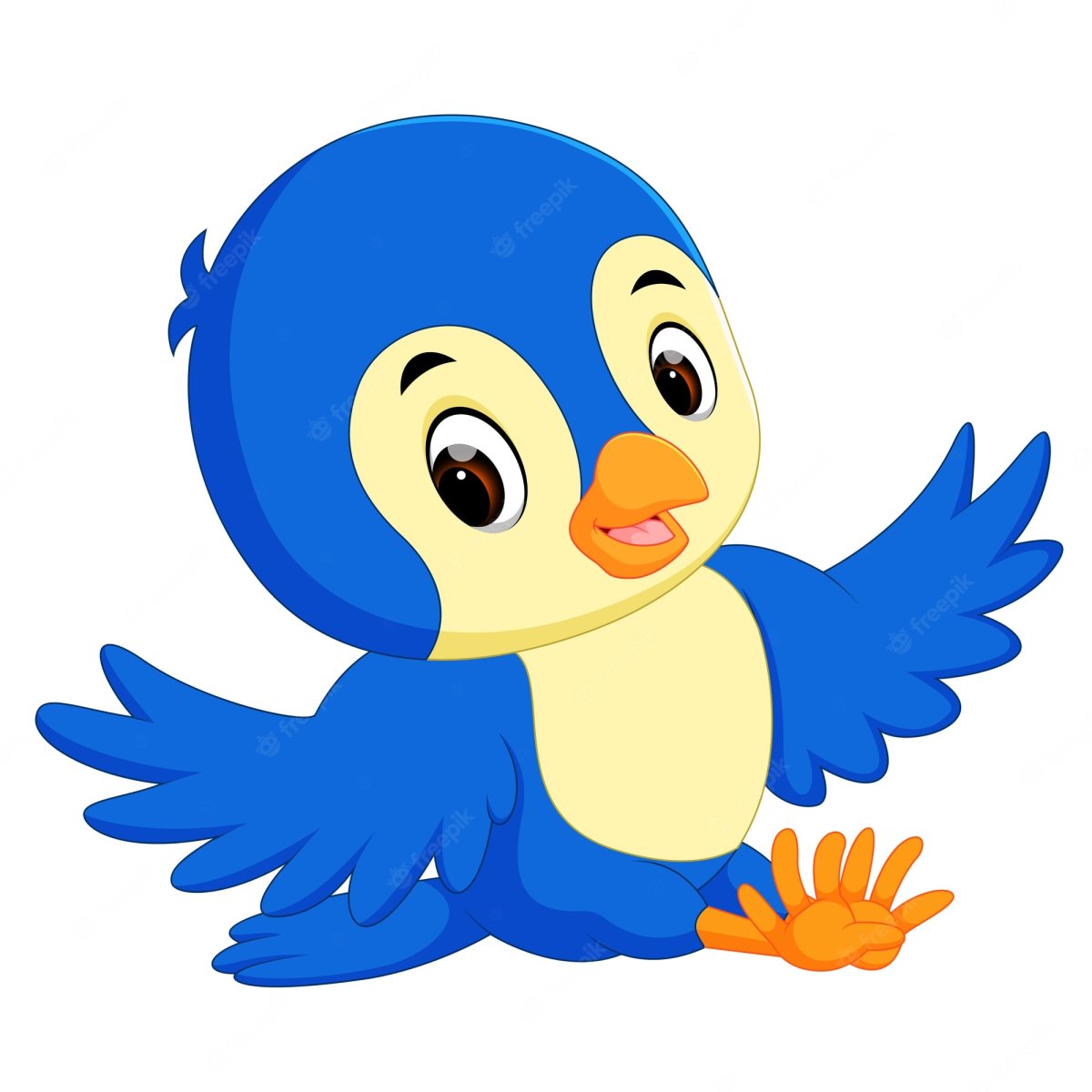 Синяя птица мультяшная