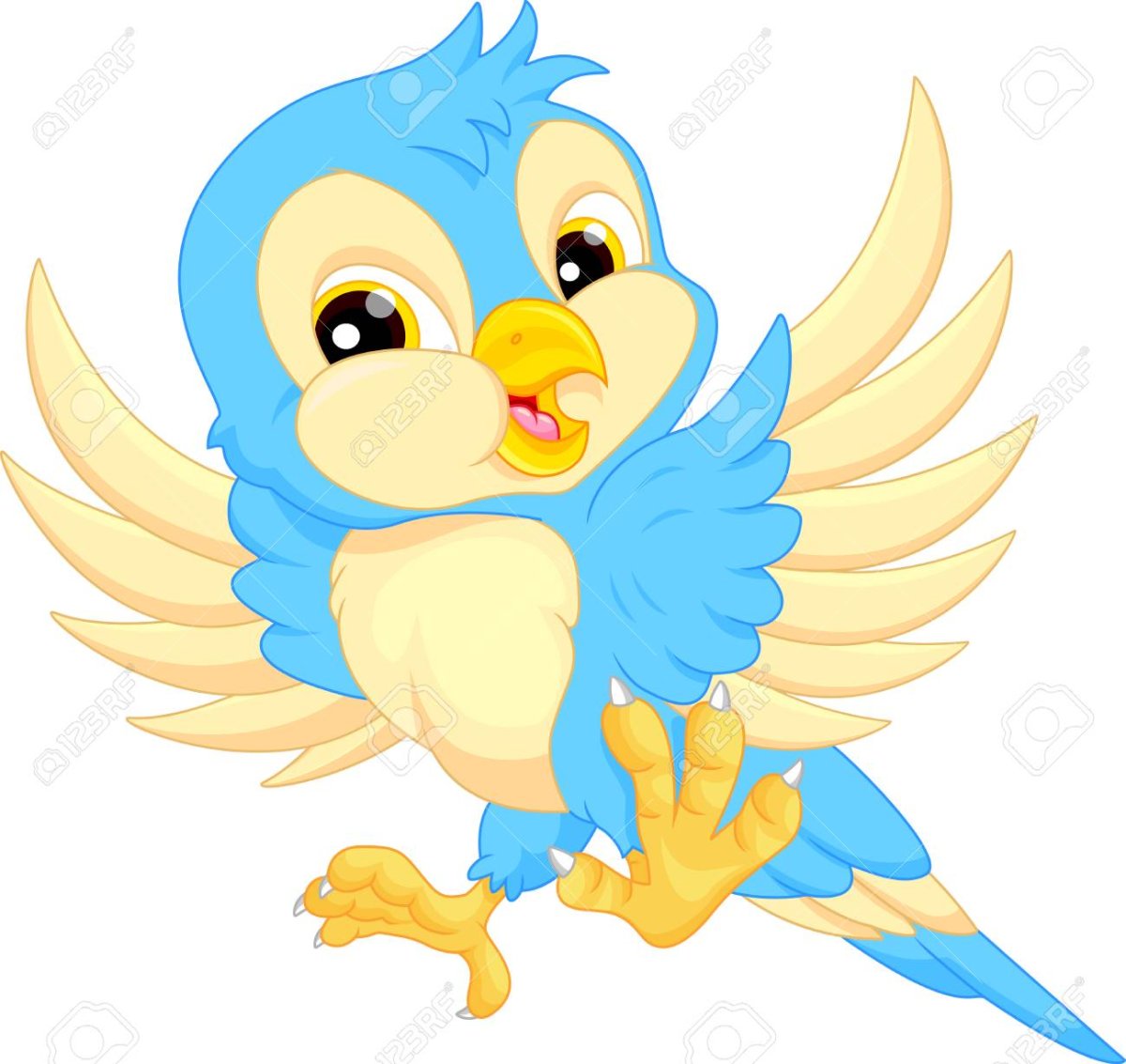 Птица подмигивает рисунок