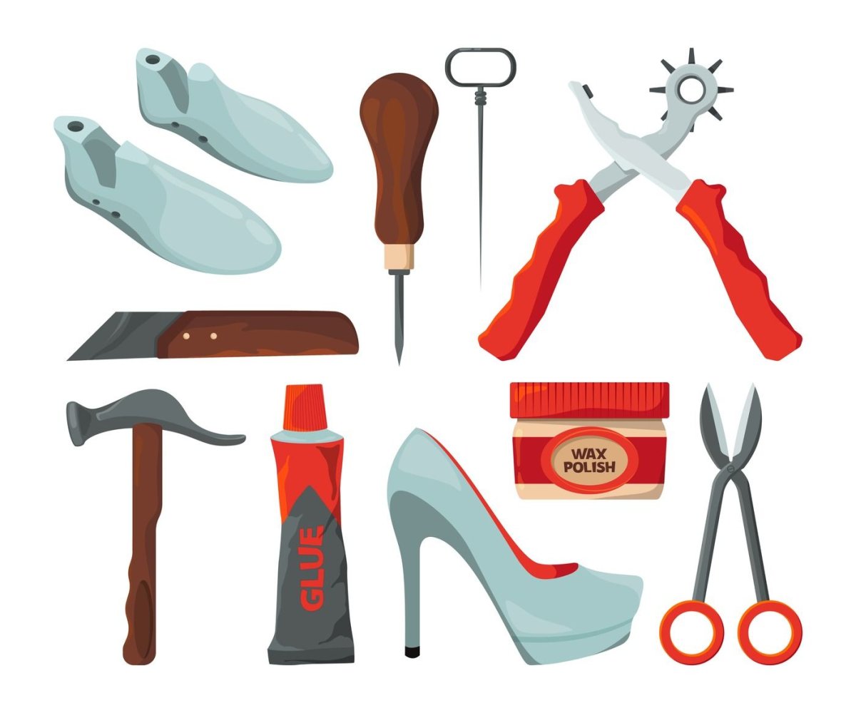 Векторные предметы для сапожника
