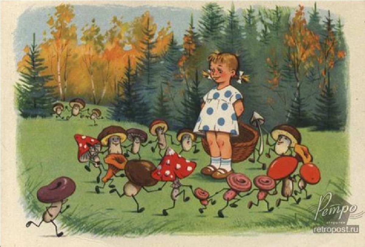 Грибы идут