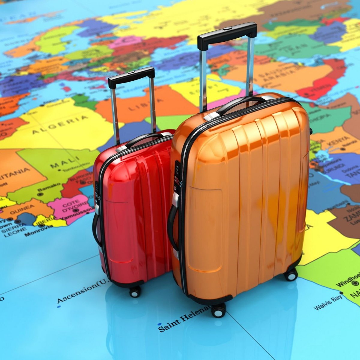 Турист с чемоданом