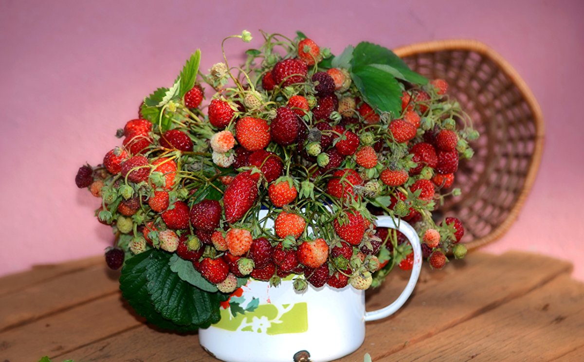 Красивый фон с клубникой