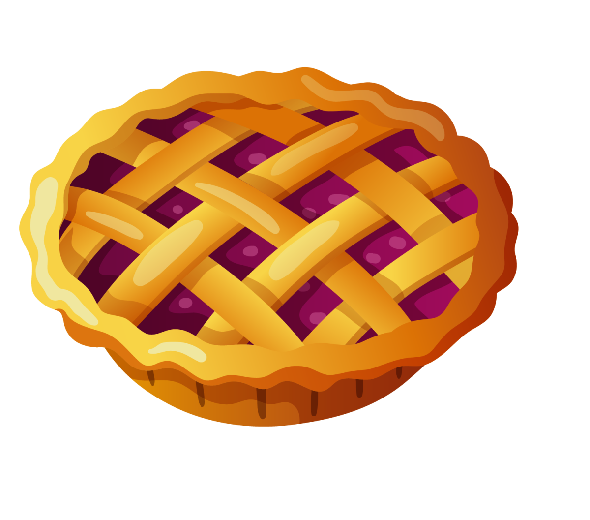 Пирог на прозрачном фоне