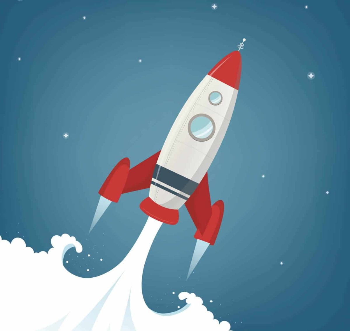 Космическая ракета с иллюминатором