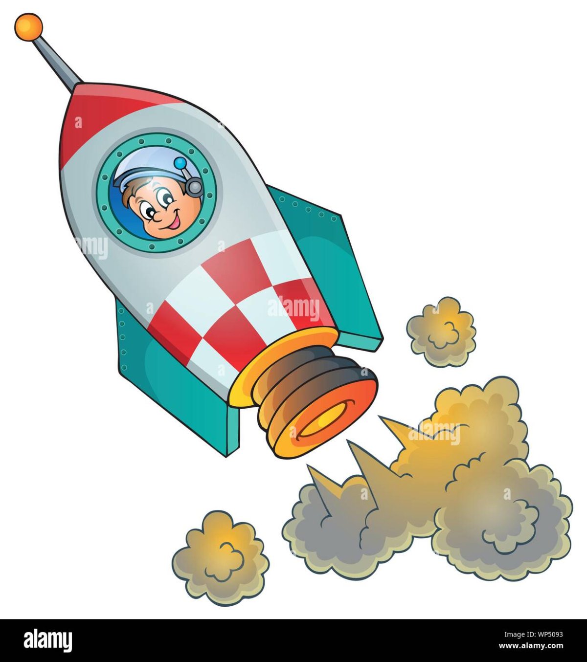 Ракета мультяшная