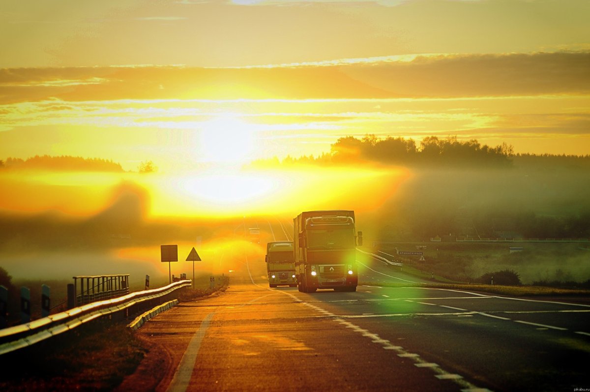 Утро дорога
