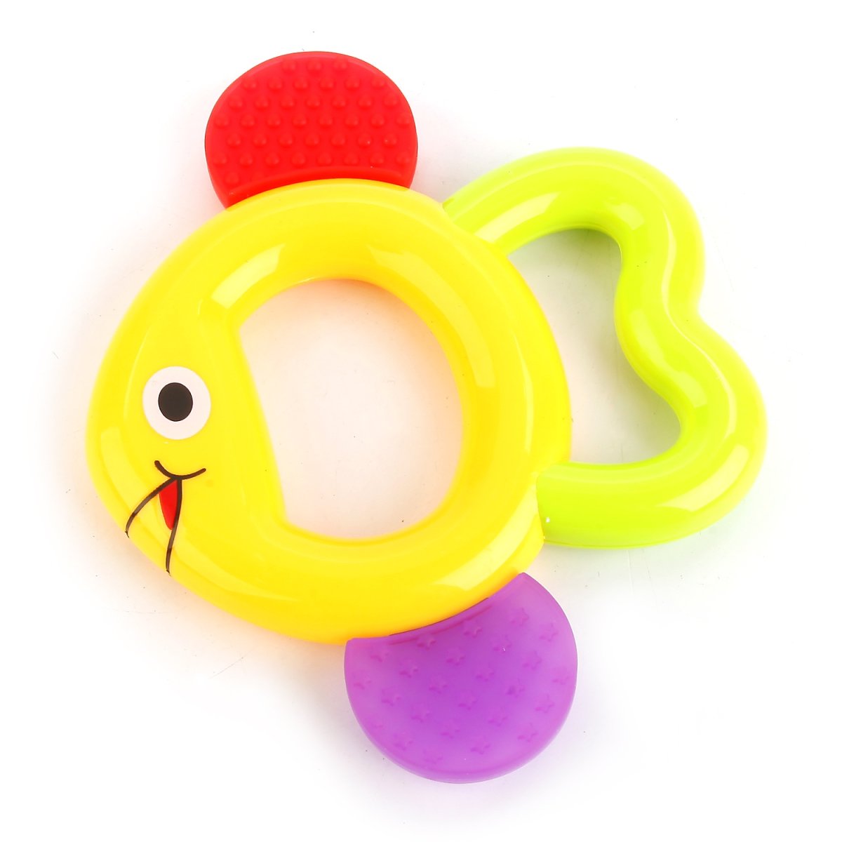 Прорезыватель-погремушка Пластмастер кубик цветной №2