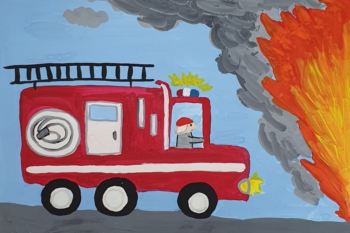 Огонь-друг огонь-враг конкурс рисунки детей