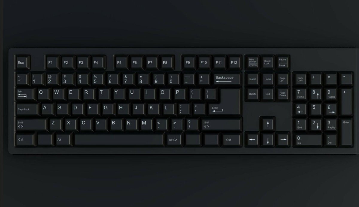 Клавиатура вид сверху