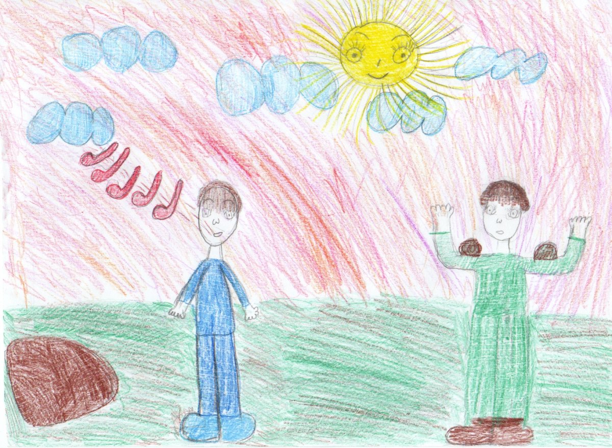 Иллюстрация к рассказу сыновья Осеева