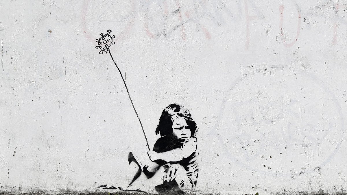 Бэнкси девочка с воздушным шаром