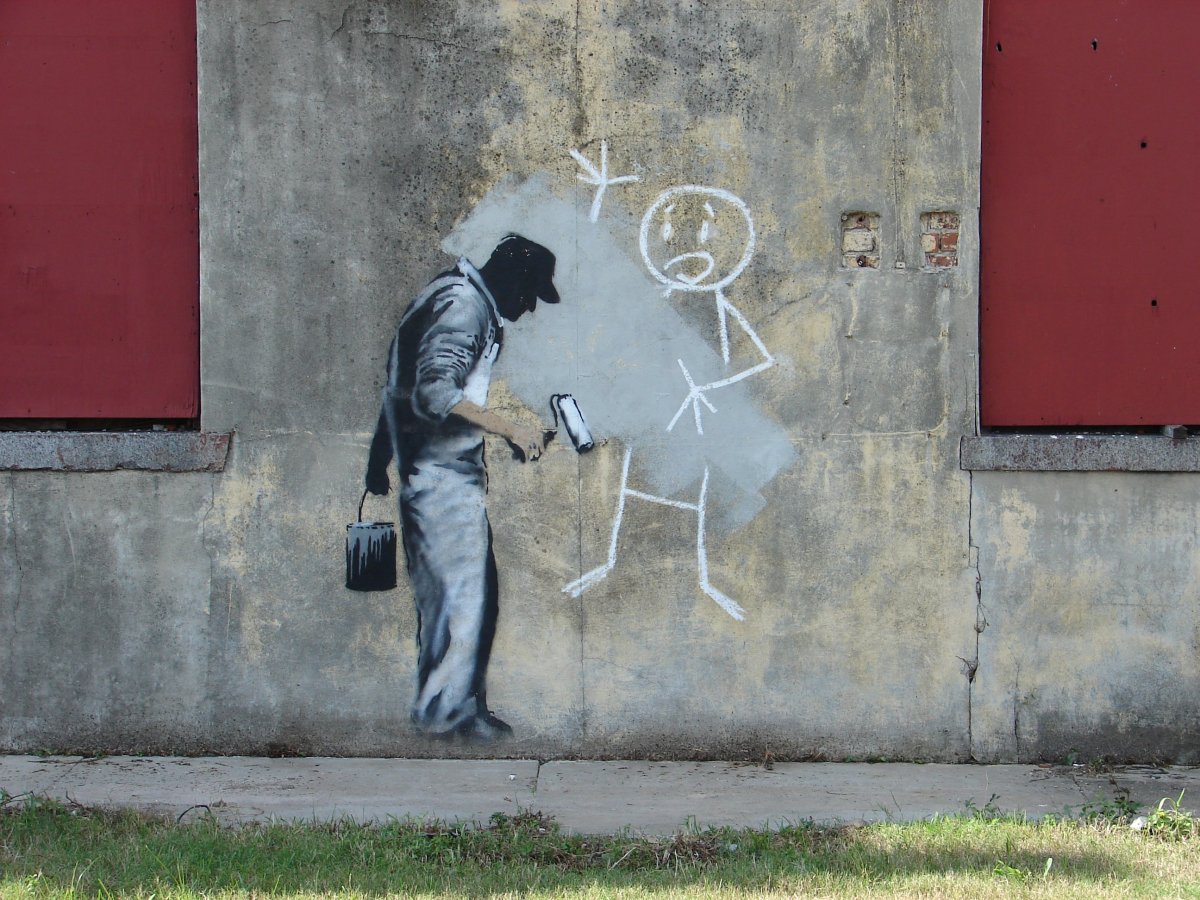 Граффити Бэнкси Ленин