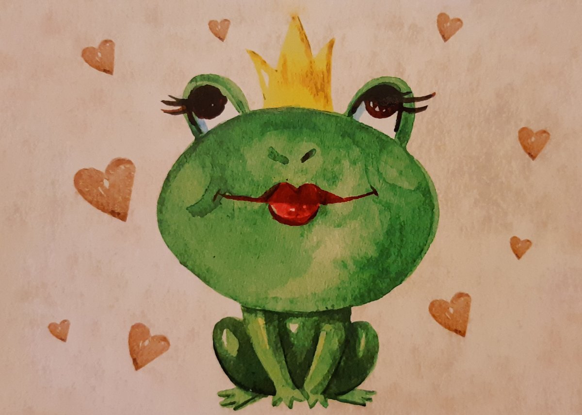 Лягушонок для срисовывания