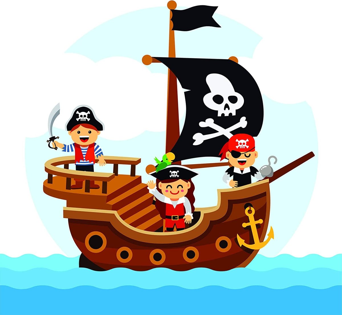 Флажки на пиратский корабль