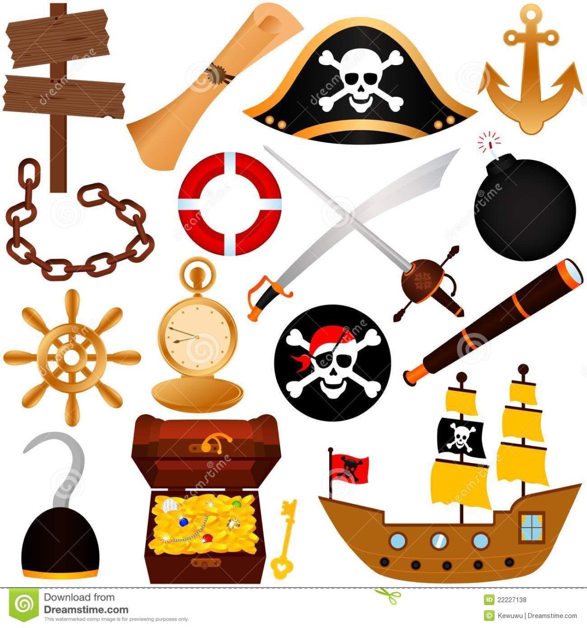 Старинные пиратские атрибуты