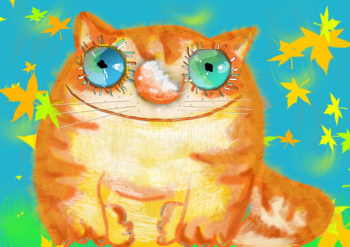 Мультяшные рыжие коты