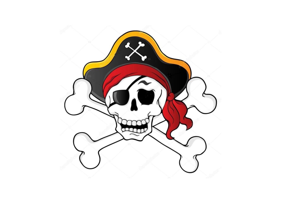 Наклейки для пиратской вечеринки